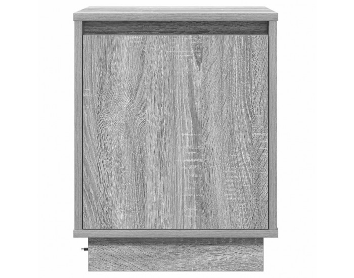 Sonata H Нощен шкаф с Сив 39 x 34.5 x 50 см Инженерно дърво