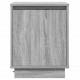 Sonata H Нощен шкаф с Сив 39 x 34.5 x 50 см Инженерно дърво