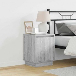 Sonata H Нощен шкаф с 2 pcs Сив 39 x 34.5 x 50 см Инженерно дърво - Noptiere