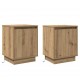 Sonata H Нощен шкаф 2 pcs дъб артизан 39 x 34.5 x 50 см Инженерно дърво