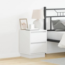 Sonata H Нощен шкаф с 2 pcs Бяло 39 x 34.5 x 50 см Инженерно дърво - Noptiere