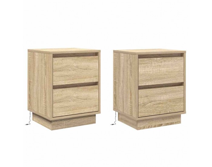 Sonata H Нощен шкаф с 2 pcs дъб сонома 39 x 34.5 x 50 см Инженерно дърво
