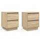Sonata H Нощен шкаф с 2 pcs дъб сонома 39 x 34.5 x 50 см Инженерно дърво