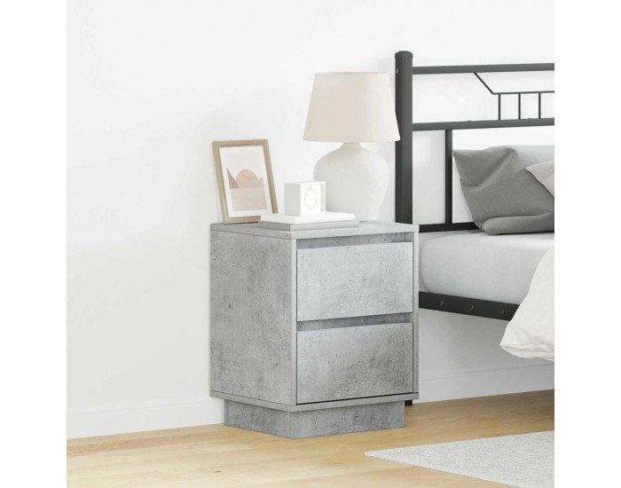 Sonata H Нощен шкаф 2 pcs Бетонно сиво 39 x 34.5 x 50 см Инженерно дърво