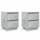 Sonata H Нощен шкаф 2 pcs Бетонно сиво 39 x 34.5 x 50 см Инженерно дърво