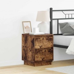 Sonata H Нощен шкаф с 2 pcs Опушен дъб 39 x 34.5 x 50 см Инженерно дърво - Noptiere