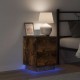 Sonata H Нощен шкаф с 2 pcs Опушен дъб 39 x 34.5 x 50 см Инженерно дърво