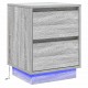Sonata H Нощен шкаф с 2 pcs Сив 39 x 34.5 x 50 см Инженерно дърво