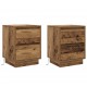 Sonata H Нощен шкаф 2 pcs Старо дърво 39 x 34.5 x 50 см Инженерно дърво
