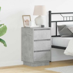 Sonata H Нощен шкаф с Циментено сиво 39 x 34.5 x 65 см Инженерно дърво - Noptiere