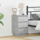 Sonata H Нощен шкаф с Циментено сиво 39 x 34.5 x 65 см Инженерно дърво