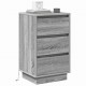 Sonata H Нощен шкаф с чекмедже с Сив 39 x 34.5 x 65 см Инженерно дърво