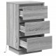 Sonata H Нощен шкаф с чекмедже с Сив 39 x 34.5 x 65 см Инженерно дърво