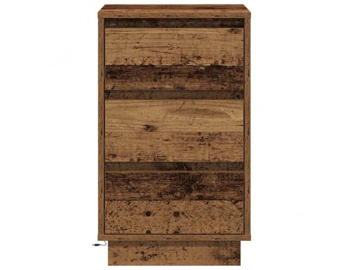 Sonata H Нощен шкаф с Старо дърво 39 x 34.5 x 65 см Инженерно дърво