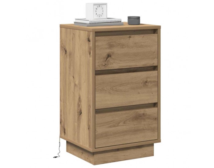 Sonata H Нощен шкаф с дъб артизан 39 x 34.5 x 65 см Инженерно дърво