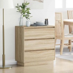 Sonata H Нощен шкаф с дъб сонома 71 x 34.5 x 75 см Инженерно дърво - Noptiere