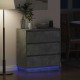 Sonata H Нощен шкаф с Циментено сиво 71 x 34.5 x 75 см Инженерно дърво