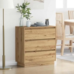 Sonata H Нощен шкаф с дъб артизан 71 x 34.5 x 75 см Инженерно дърво - Noptiere