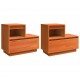 Sonata H Нощен шкаф 2 pcs Восъчнокафяв 60 x 34 x 51 см Масивно дърво бор