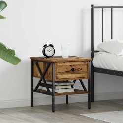 Sonata H Нощно Шкафче с чекмедже Старо дърво 40 x 42 x 45 см - Noptiere