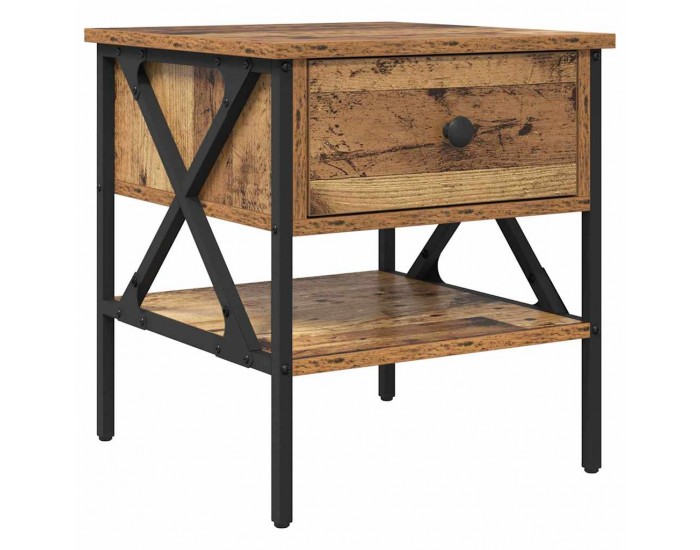 Sonata H Нощно Шкафче с чекмедже 2 pcs Старо дърво 40 x 42 x 45 см