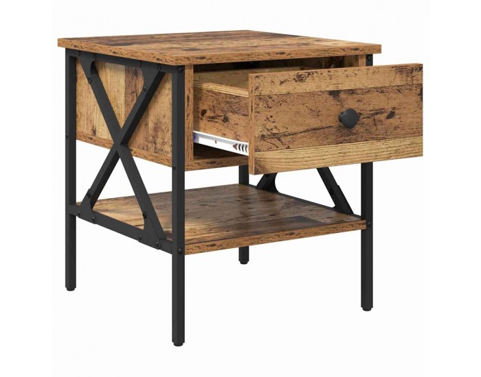 Sonata H Нощно Шкафче с чекмедже 2 pcs Старо дърво 40 x 42 x 45 см
