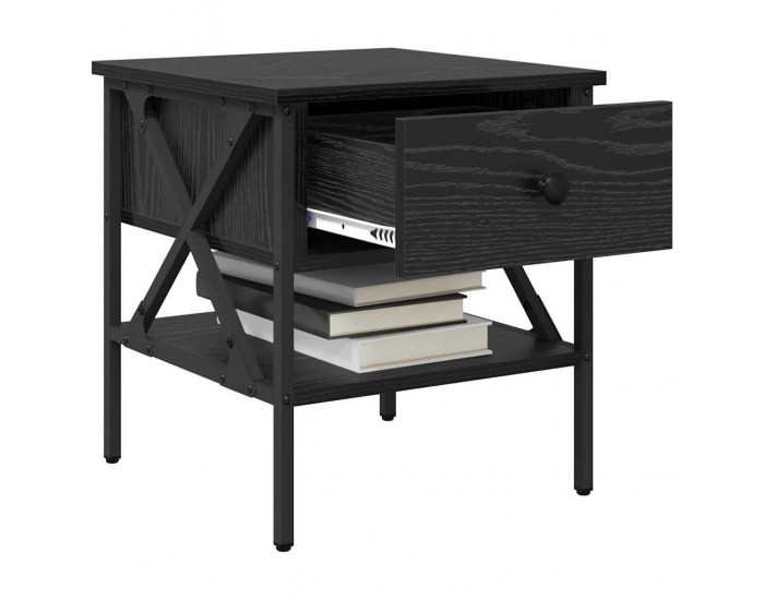 Sonata H Нощно Шкафче с чекмедже 2 pcs Черен дъб 40 x 42 x 45 см