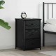 Sonata H Нощно шкафче Черен дъб 40 x 36 x 60 см Инженерно дърво и метал