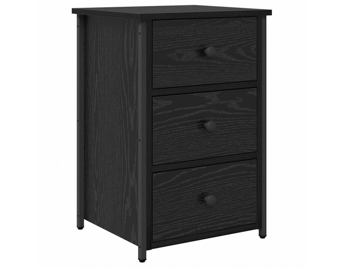 Sonata H Нощен шкаф с чекмедже 2 pcs Черен дъб
