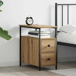 Sonata H Нощен шкаф дъб артизан 30 x 60 x 60 см Инженерно дърво - Noptiere
