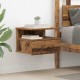 Sonata H Плаваща нощно шкафче с чекмедже Старо дърво 40 x 31 x 27 см