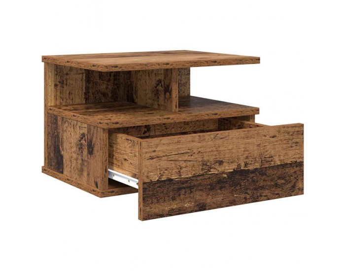 Sonata H Плаваща нощно шкафче 2 pcs Старо дърво 40 x 31 x 27 см