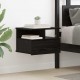 Sonata H Плаваща нощно шкафче Черен дъб 40 x 31 x 27 см Инженерно дърво