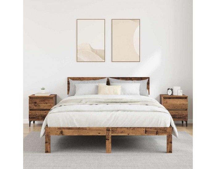 Sonata H Нощен шкаф 2 pcs Старо дърво 40 x 35 x 50 см Инженерно дърво