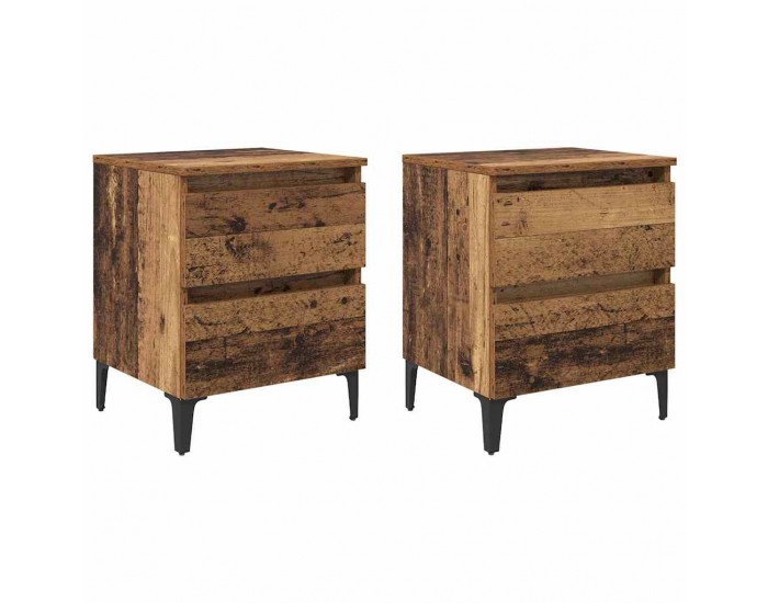 Sonata H Нощен шкаф 2 pcs Старо дърво 40 x 35 x 50 см Инженерно дърво