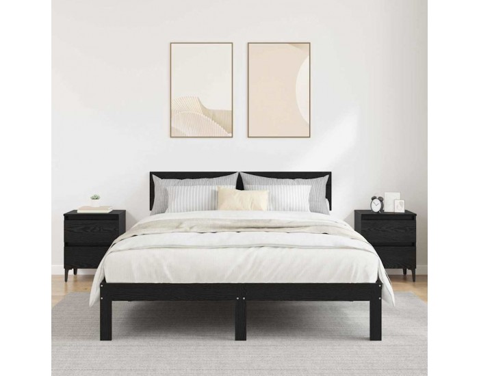 Sonata H Нощен шкаф 2 pcs Черен дъб 40 x 35 x 50 см Инженерно дърво