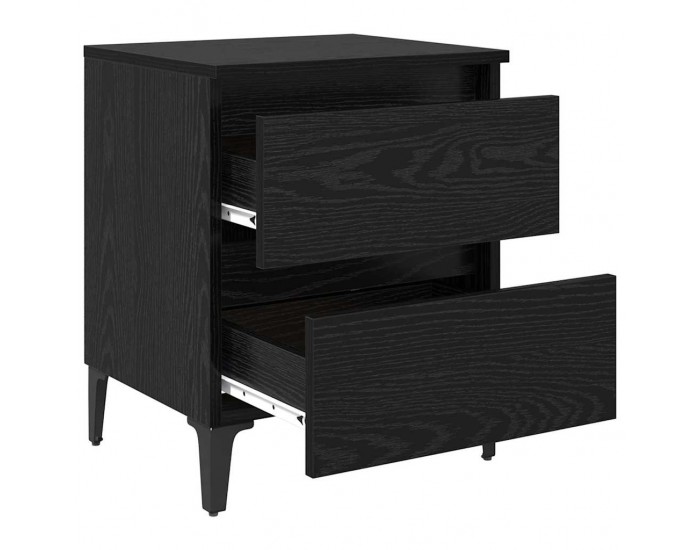 Sonata H Нощен шкаф 2 pcs Черен дъб 40 x 35 x 50 см Инженерно дърво