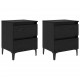 Sonata H Нощен шкаф 2 pcs Черен дъб 40 x 35 x 50 см Инженерно дърво