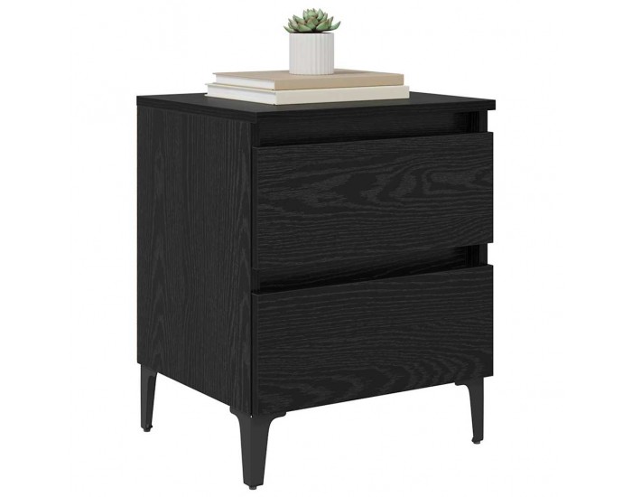Sonata H Нощен шкаф 2 pcs Черен дъб 40 x 35 x 50 см Инженерно дърво