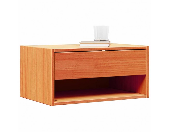Sonata H Нощно шкафче Восъчнокафяв 50 x 32.5 x 24 см Борово дърво масив