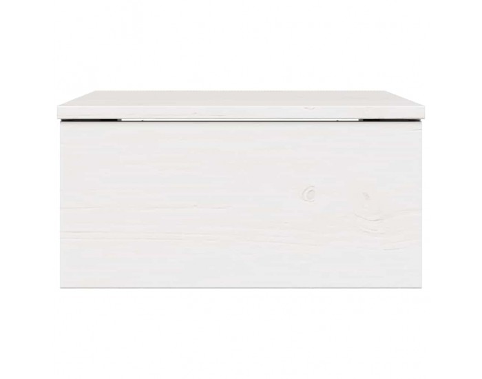 Sonata H Нощно шкафче Бяло 37 x 35 x 18.5 см Борово дърво масив