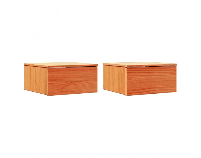 Sonata H Нощно шкафче с чекмедже 2 pcs Восъчнокафяв 37 x 35 x 18.5 см
