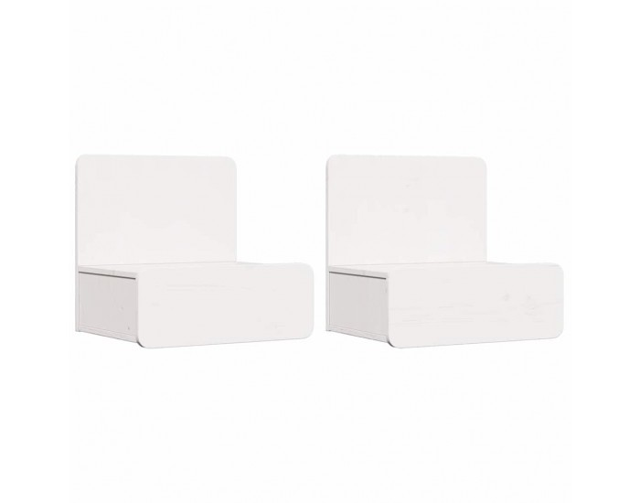 Sonata H Нощно шкафче 2 pcs Бяло 44 x 32.5 x 40 см Борово дърво масив