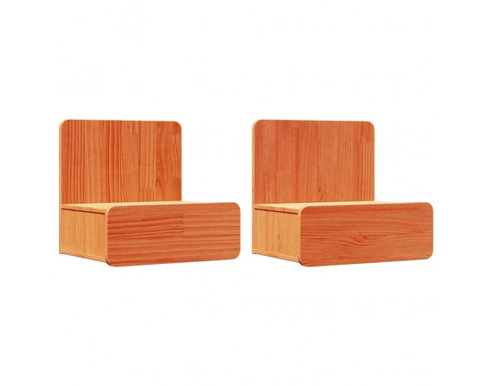 Sonata H Нощно шкафче с чекмедже 2 pcs Восъчнокафяв 44 x 32.5 x 40 см