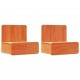 Sonata H Нощно шкафче с чекмедже 2 pcs Восъчнокафяв 44 x 32.5 x 40 см