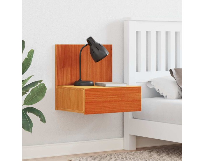 Sonata H Нощно шкафче Восъчнокафяв 42 x 32.5 x 40 см Борово дърво масив