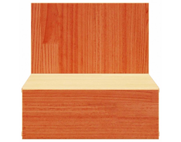 Sonata H Нощно шкафче Восъчнокафяв 42 x 32.5 x 40 см Борово дърво масив