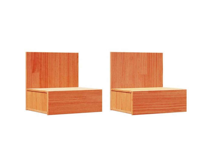 Sonata H Нощно шкафче с чекмедже 2 pcs Восъчнокафяв 42 x 32.5 x 40 см