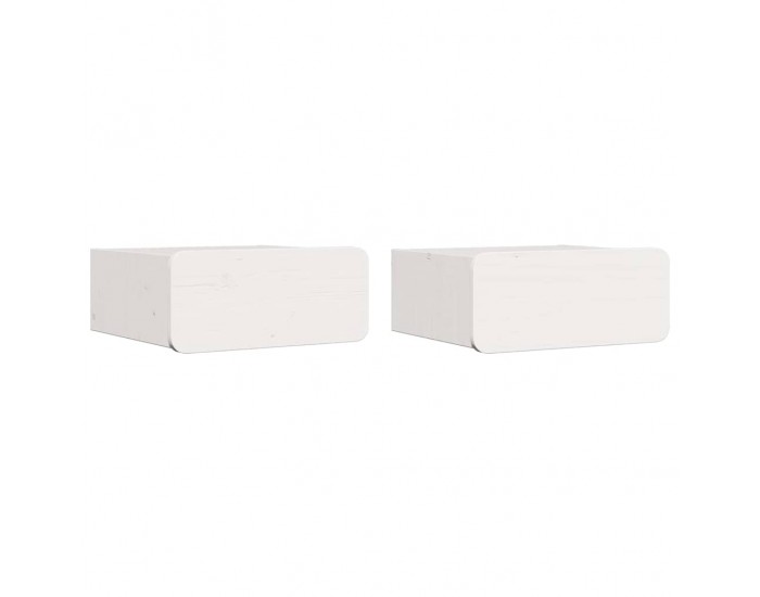 Sonata H Нощно шкафче 2 pcs Бяло 39 x 34 x 16.5 см Борово дърво масив