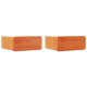Sonata H Нощно шкафче с чекмедже 2 pcs Восъчнокафяв 39 x 34 x 16.5 см